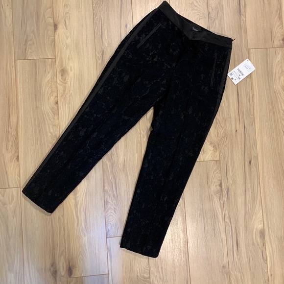 ZARA Lace Tuxedo Trouser Pants XS - Picture 4 of 6